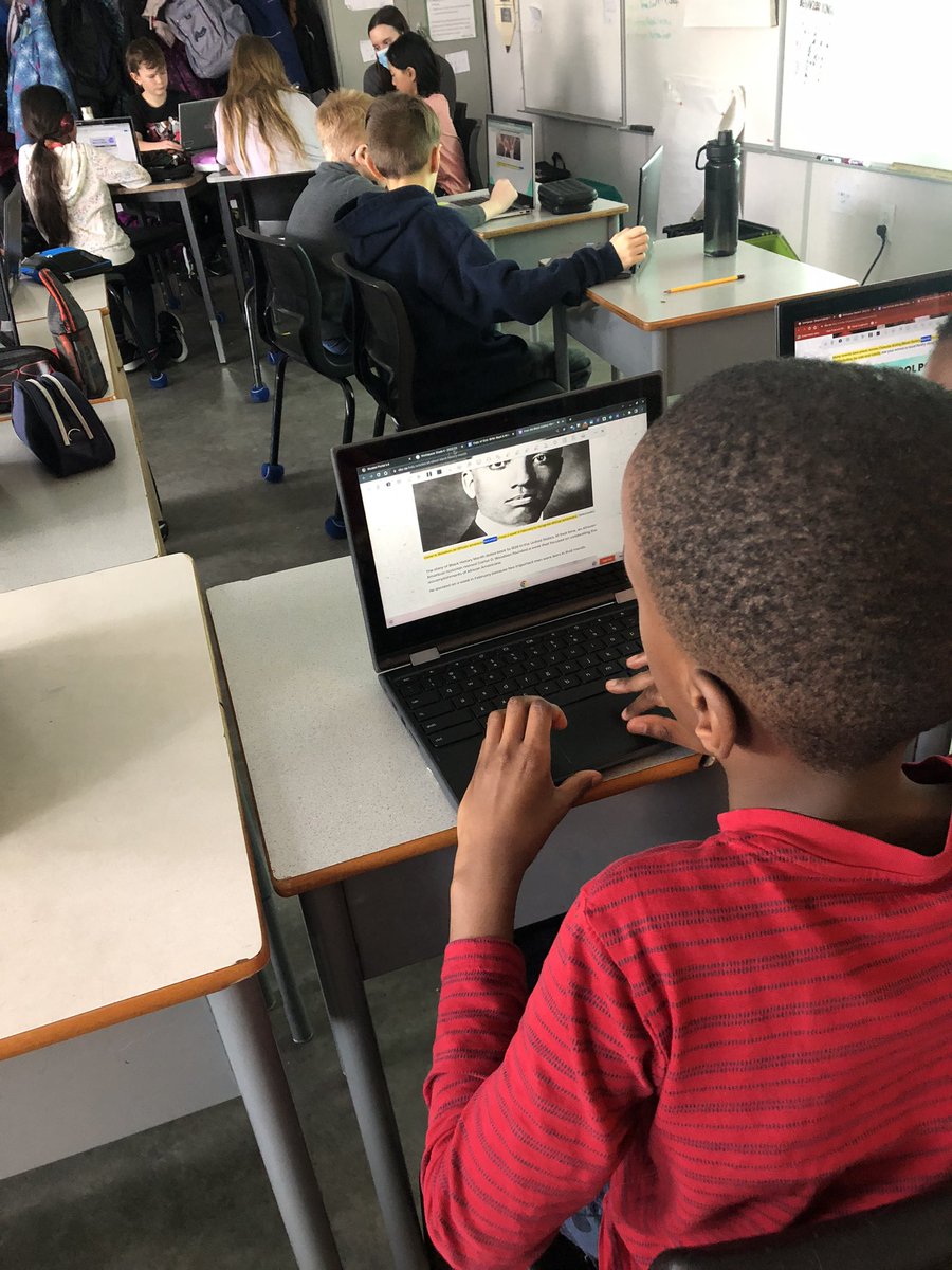 MsAHolban's tweet photo. Thank you @MsCowan123 for helping us improve our computer skills by teaching us how to use Google Read &amp; Write when reading information on websites. We learned about cool features like voice notes and the prediction tool! https://t.co/ki6ue4DX3g