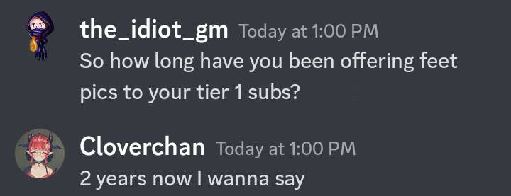 CloverShikamori's tweet photo. My mods are terrible......

Who wants feet pics uwu 💗 
#helpme #modabuse #Vtuber #VtubersEN https://t.co/O0ghpZd4vV