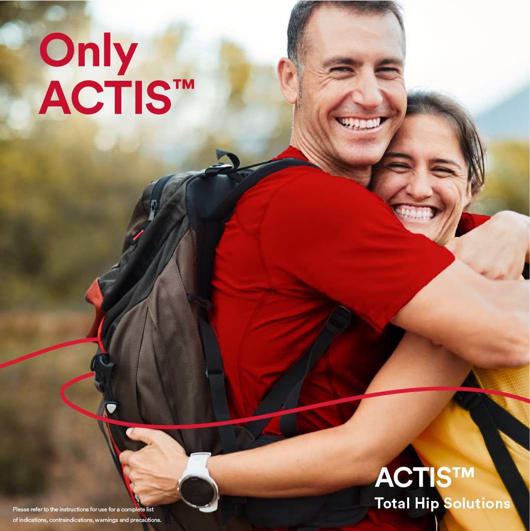 JennaBernstein7's tweet photo. What helps arthroplasty surgeons on #orthotwitter choose a primary hip stem? I use ACTIS because I am confident in it matching patient anatomy,  it makes my OR workflow easy, and I trust in patients being able to get back to full activity 
 
#OnlyACTIS #DePuySynthes https://t.co/OD3zmTgJAq