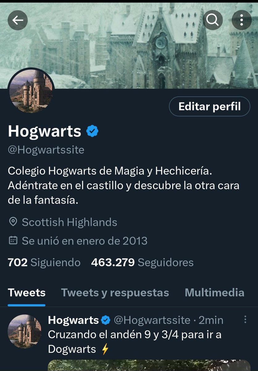 Acabo de verificar mi cuenta <a href="/Hogwartssite/">Hogwarts</a>. Seguidme allí también para disfrutar del mejor contenido⚡️