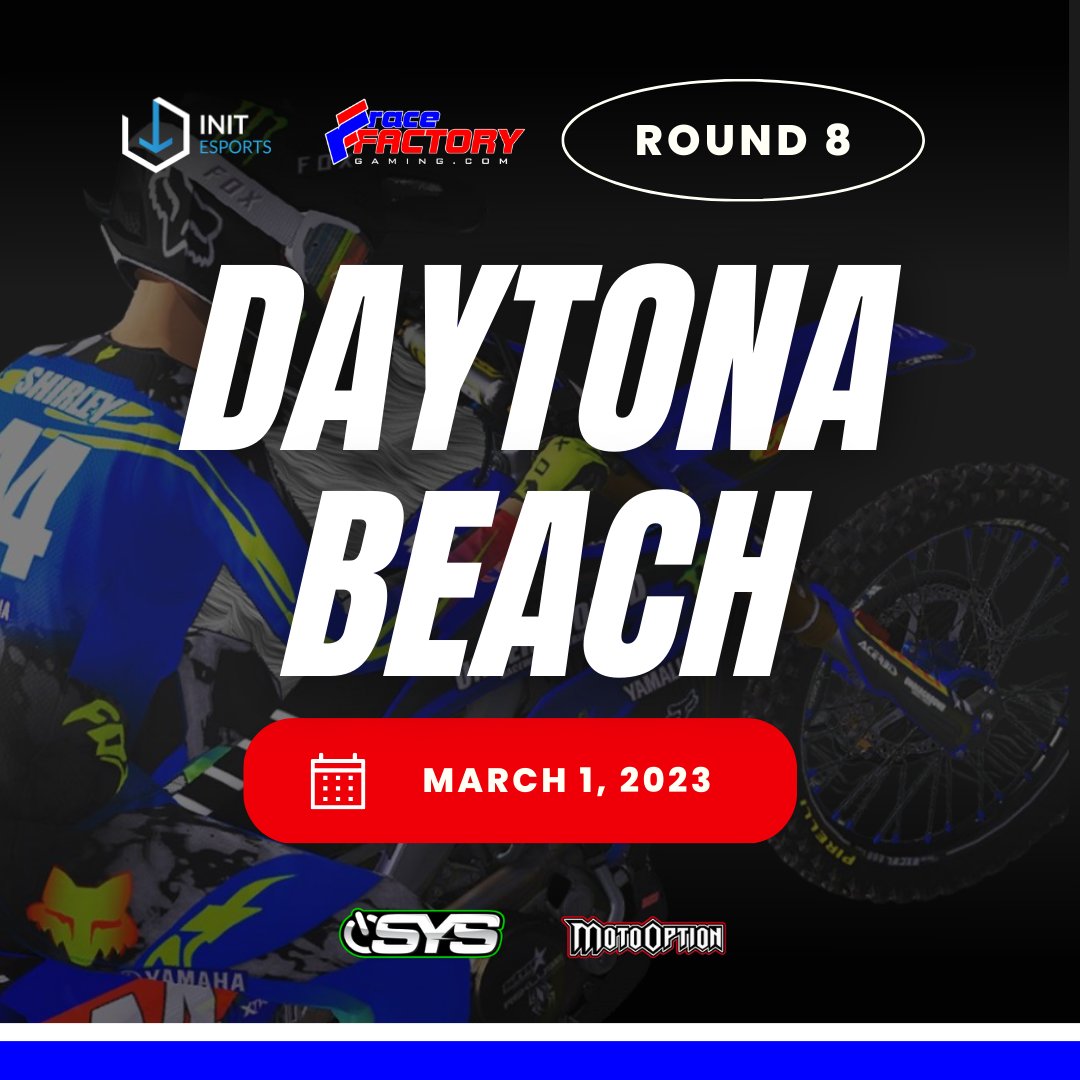 Who’s ready for Round 8 at Daytona Beach today?  Tune in live on Youtube and Discord to join the fun! 😎

#mxs #mxsim #mxsimulator #motocross #supercross #sx #mx #thisismoto #dirtbikes #dirtbike #initesports #motooption  #startyoursystems