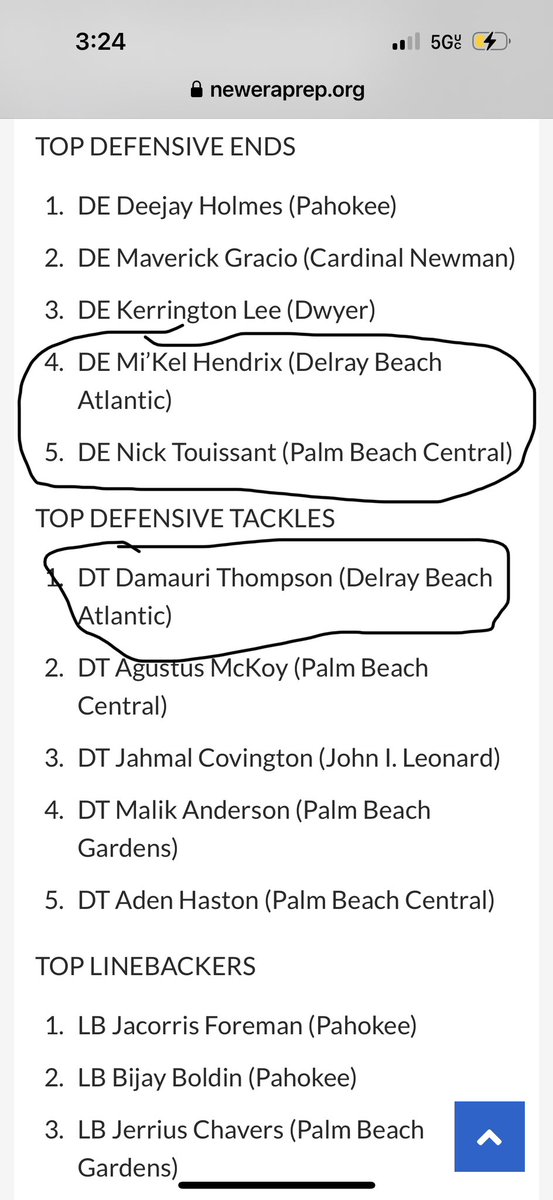 Top Players in Palm Beach County at their position straight out the trenches 💪🏿Blessed to be able to coach these young men