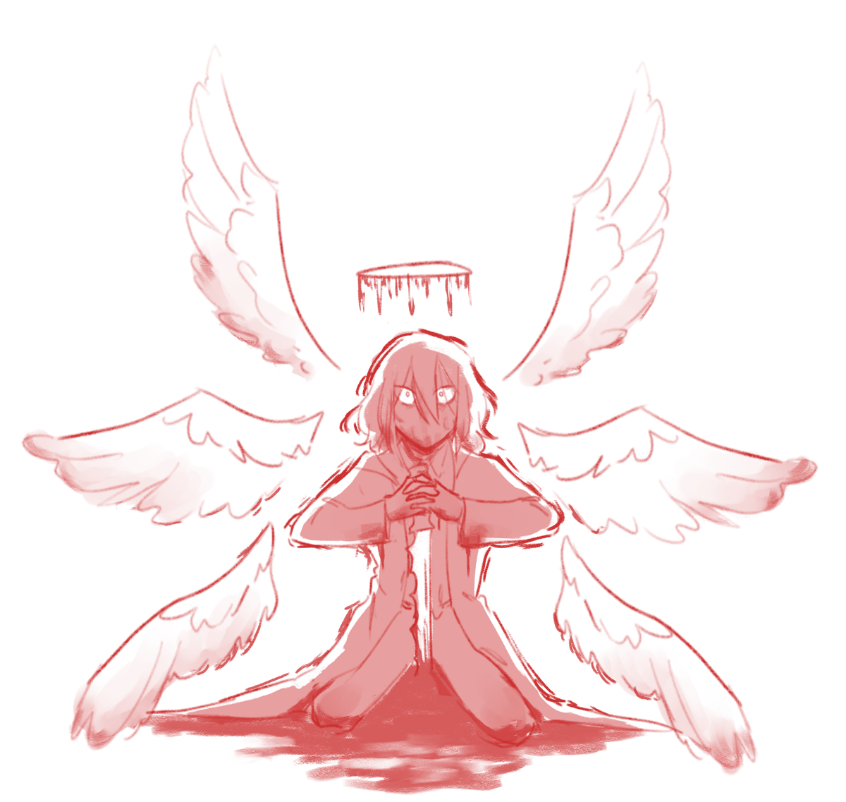 itsredpaint's tweet photo. a bloody angel of vengeance https://t.co/4MmEv4uEeK