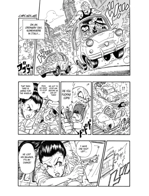 Hey there!✌️
Here's a comic page i did for exercise!
It's made on paper, i used G-pen and Maru Pen on this one.
I don't know if there's someone interested in my personal works, but that's what i'm studying to school to turn it into my work!
hope you can apprecciate it! 