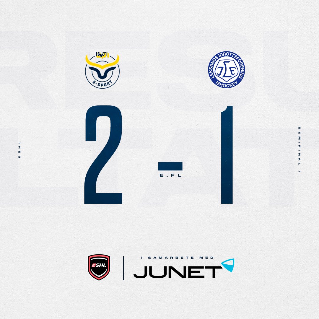 SEGER!! Vi vinner den första semifinalen mot Leksand med 2-1 efter nästan fem spelade perioder! #HV71