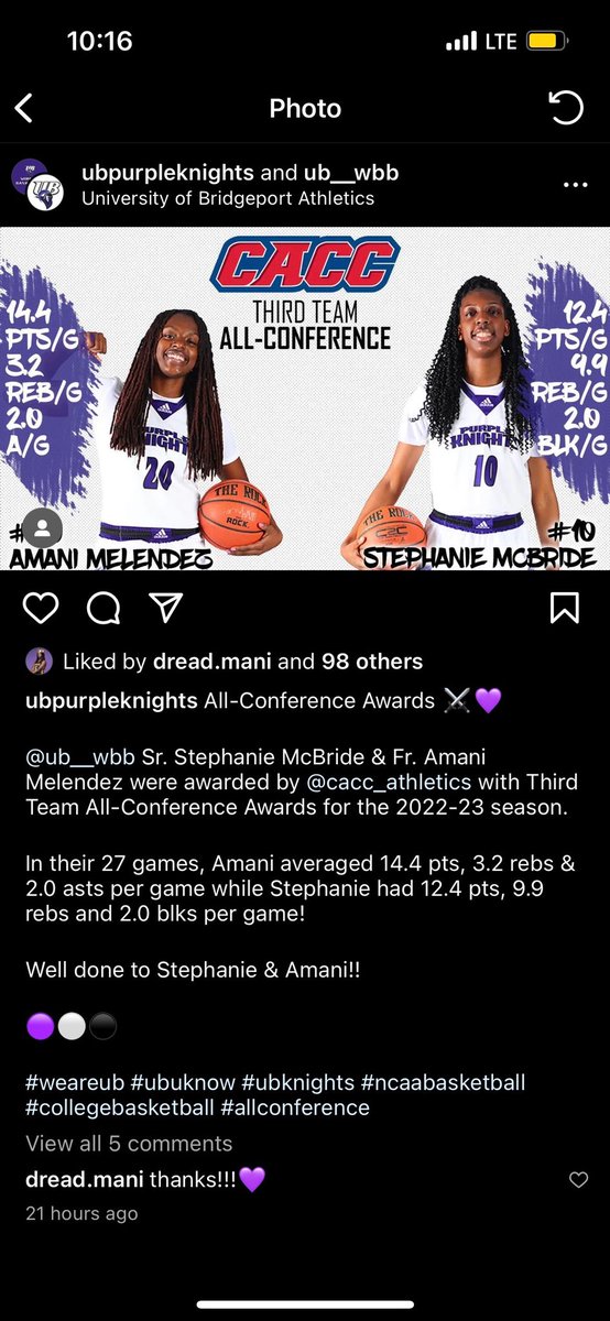 Congrats <a href="/amanimelendezz/">mani</a> !!! Big time first year and you’re not done yet!! We will be watching!!  Let’s go!!!!!  #GetFused