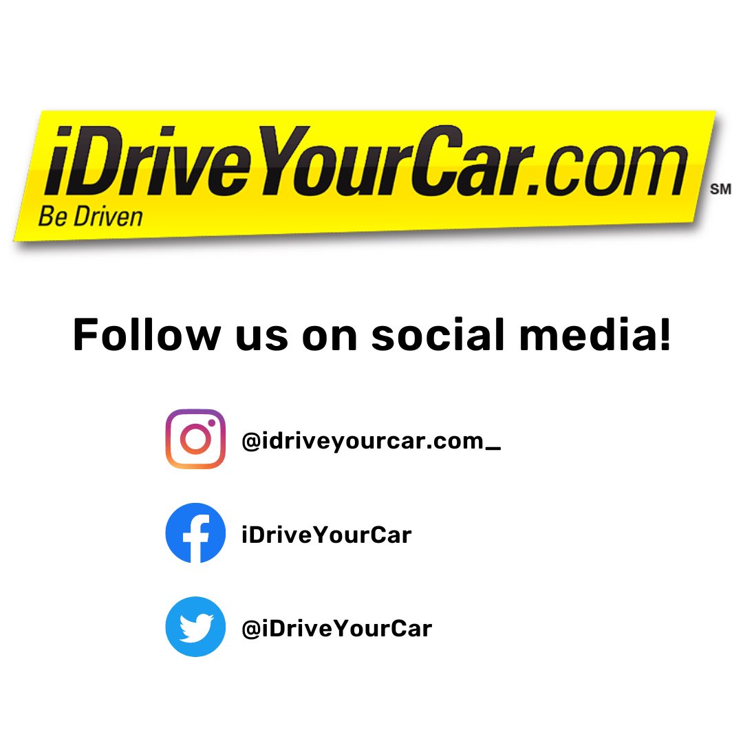 Follow iDriveYourCar on social media! #idrive #socialmedia #driver #drivers #chauffeur #privatedriver #personaldriver #drivemycar #driveme