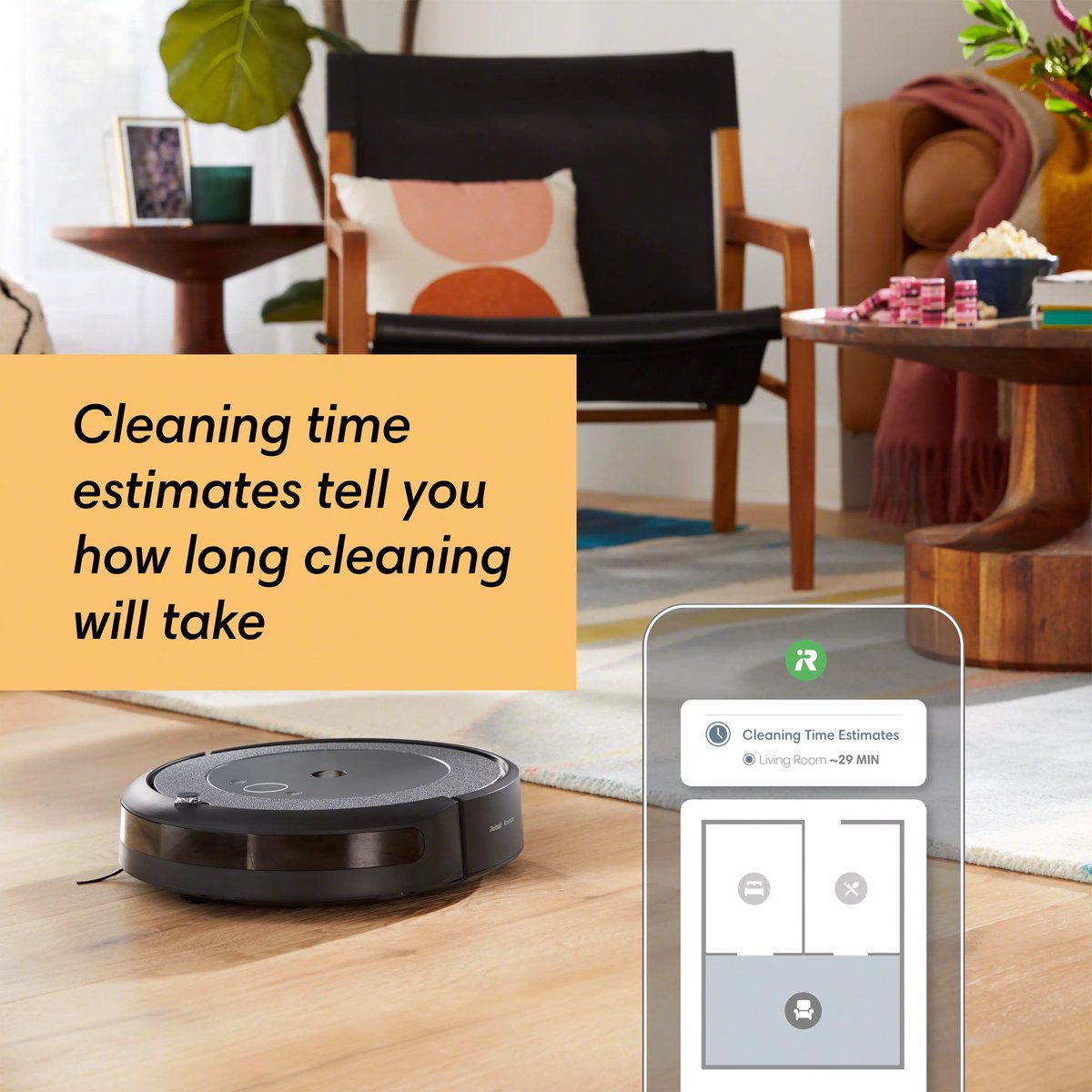 Ever curious how long your #Roomba will be cleaning? With cleaning time estimates, guess no more.