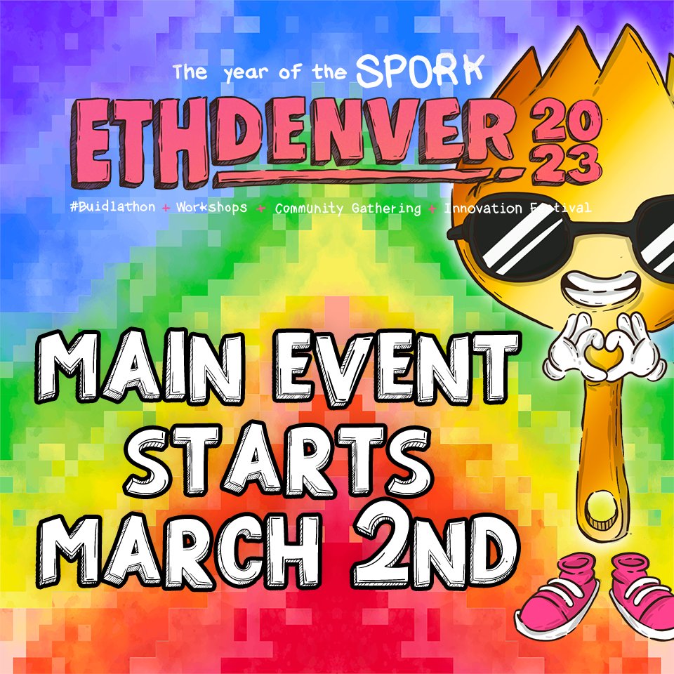 EthereumDenver's tweet image. #ETHDenver 2023: #YearOfTheSpork 

will be at the $SPORK Castle 
starting tomorrow (March 2nd)

4655 Humboldt St, Denver CO 80216
Registration Hours: 8am - 8pm