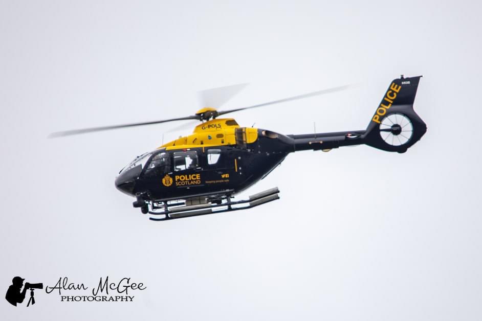 Police Scotland helicopter landing at Wick for some fuel today. <a href="/WICAirport/">Wick John O'Groats Airport</a>  #FarNorthAviation
