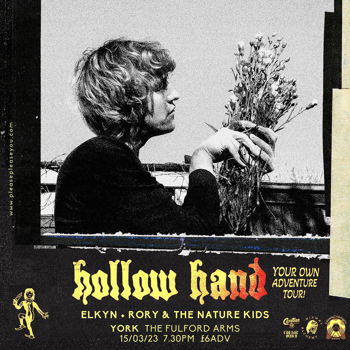 2 weeks today i'll be at @fulfordarmsyork with @hollowhand and Rory & The Nature Kids @hollowhand has a new record out this friday on @CurationRecords and it's really nice so you should come down and see us all play get your tix from seetickets.com/.../the-fulfor… @PleasePleaseYou