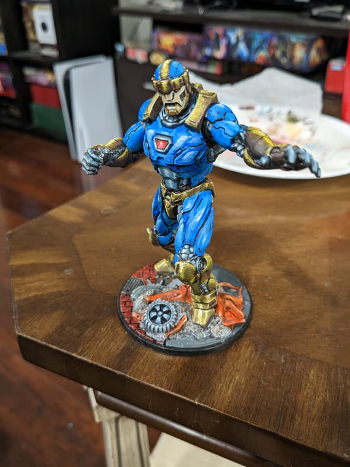 anishtantony's tweet photo. MK4 number one done, it's a lot of model to paint. Planning doing them all differently

#MarvelCrisisProtocol #MCP @atomicmassgames #miniatures https://t.co/A8fYkROn0c