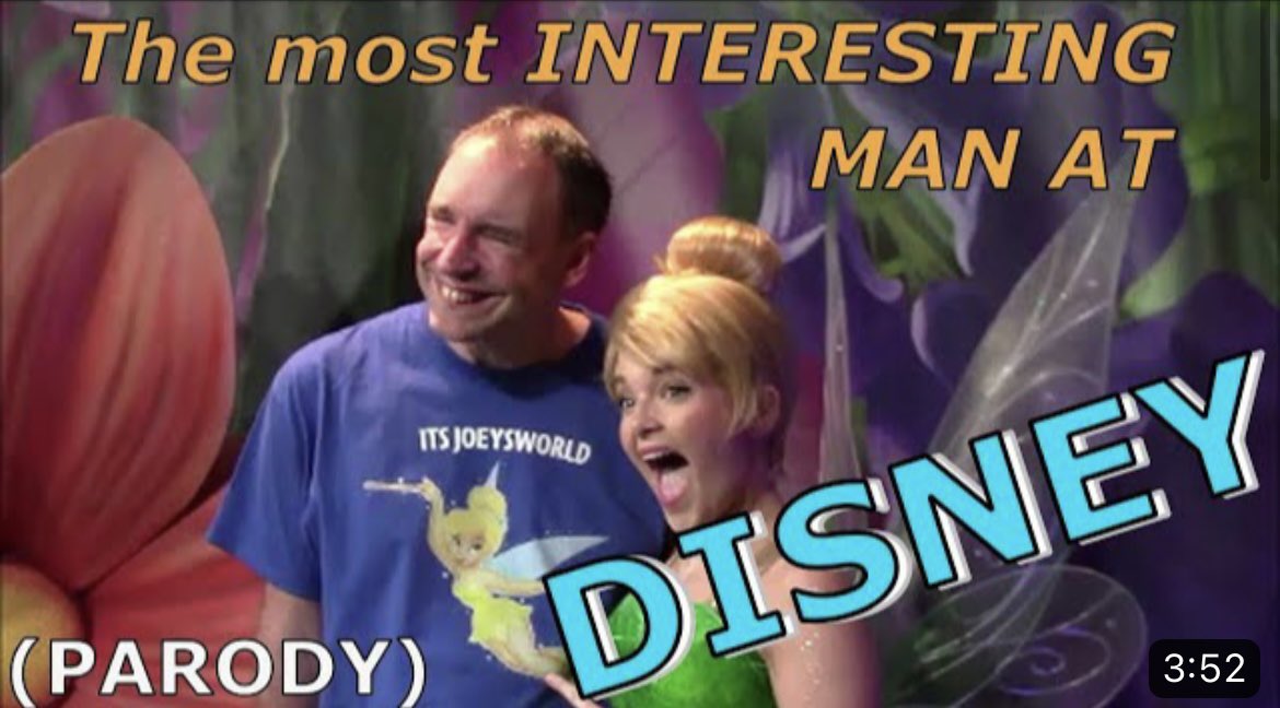 RobWieska3's tweet photo. It’s Joeysworld:  Who is The Most Interesting Man at Disney (Parody) https://t.co/NsGGlLn7fq via @YouTube #JoeyRocks @Joeysbestbud1 https://t.co/9izJ71W43f