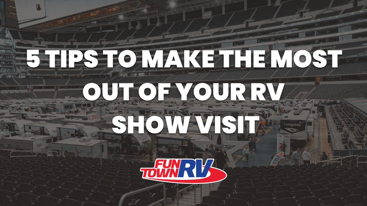 Who’s ready for the DFW RV Party?! 😎 We are just 8 days away from the largest RV Party yet 🎉 Read about how to make the most out of your RV show visit: funtownrv.com/blog/5-tips-to…