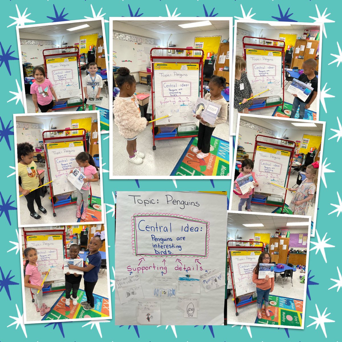 littleBullfrogs's tweet photo. Look at these smart cookies! We are learning about topic, central idea, and supporting details in the world of kindergarten. @EffieBullfrogs #readysetlearn https://t.co/xmU48zDSpP