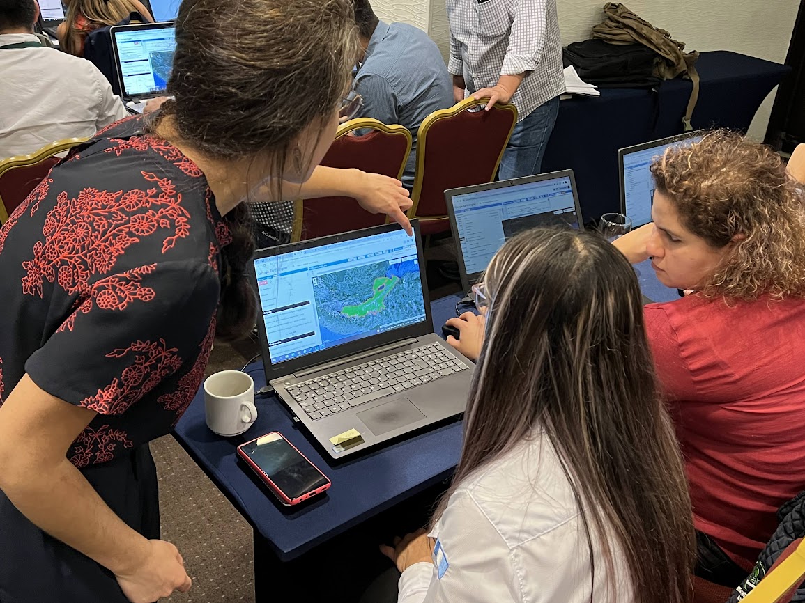 SERVIRGlobal's tweet photo. Building on yesterday’s activities, today the #Guatemalan forest monitoring community was exposed to @BUEarth's #CCDC-SMA algorithm, and did additional exercises using @OregonState’s #LandTrendr. DYK that both algorithms are accessible via the #EarthEngine platform? https://t.co/LgoDiTrgNZ