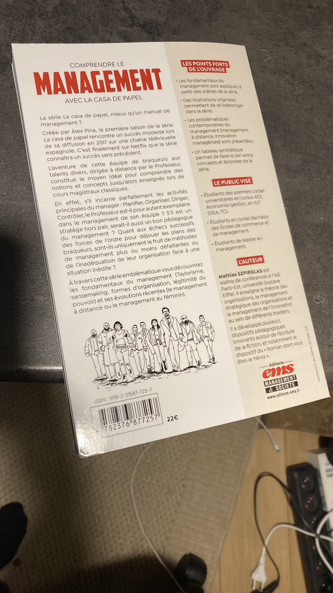 Mathias Szpirglas (@mathszpirglas) on Twitter photo 🤔 Qu’y a-t-il de mieux qu’un professeur pour comprendre les fondamentaux du #management ?
2 professeurs ! Mathias Szpirglas décrypte les actions du Professeur et de son équipe
📣Le cours commence demain aux <a href="/editionsEMS/">Éditions EMS</a>
#parution #livre #seriestv <a href="/lacasadepapel/">La casa de papel - BERLÍN</a> <a href="/Mgt_en_Series/">Management en Séries</a> 🤔 Qu’y a-t-il de mieux qu’un professeur pour comprendre les fondamentaux du #management ?
2 professeurs ! Mathias Szpirglas décrypte les actions du Professeur et de son équipe
📣Le cours commence demain aux <a href="/editionsEMS/">Éditions EMS</a>
#parution #livre #seriestv <a href="/lacasadepapel/">La casa de papel - BERLÍN</a> <a href="/Mgt_en_Series/">Management en Séries</a>