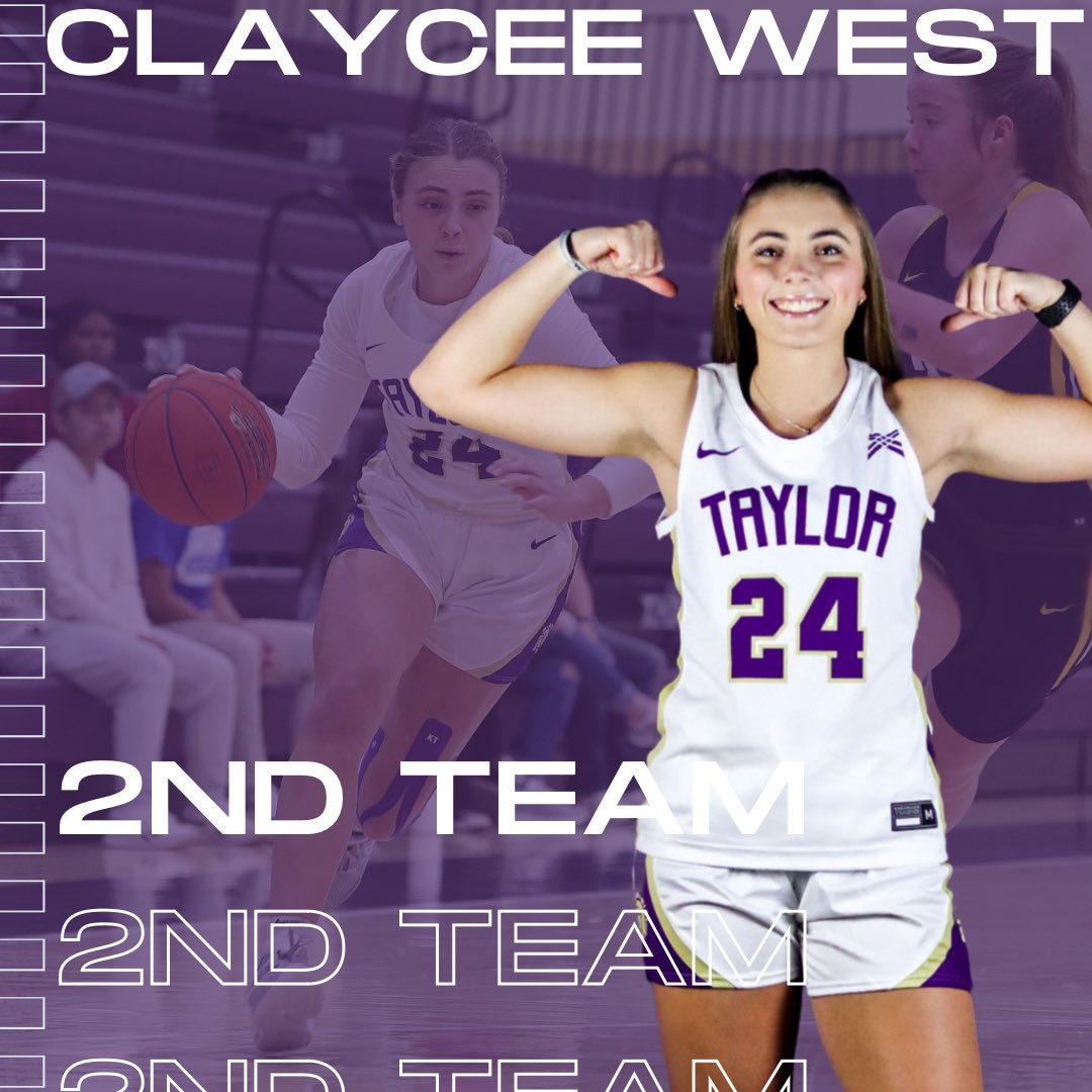 TaylorU_WBB's tweet photo. Help us congratulate Claycee West as she grabbed a Second-Team All-Crossroads League honor! Claycee averaged 11 points, 4.2 assists and 4.1 rebounds for the year. Great work #24! https://t.co/iSusQobDWG