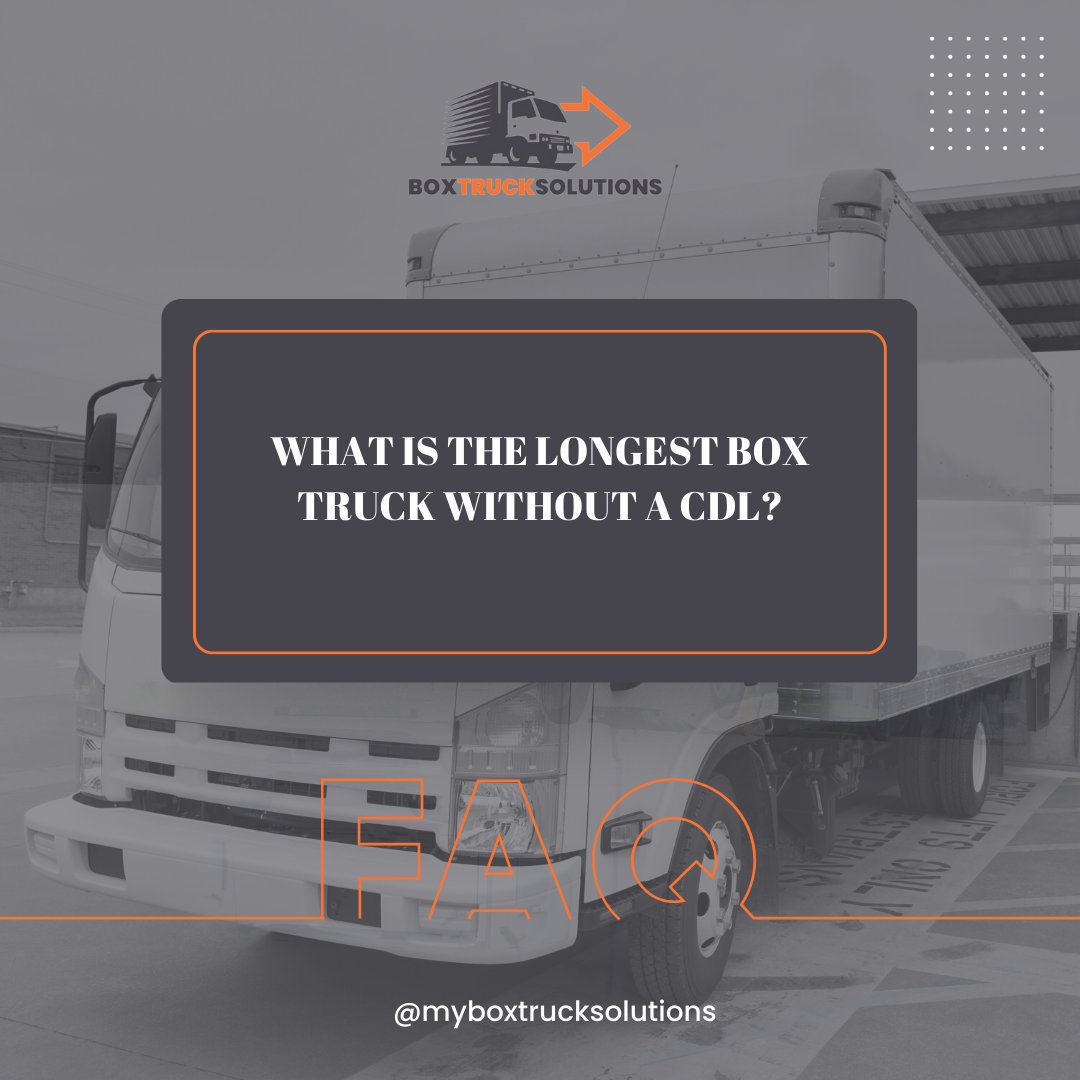 BoxTruckSol's tweet photo. In the United States, this usually means that people can rent trucks that range in size from 22 to 26 feet without training. 
A large box truck might be the first vehicle a person drives that's bigger than a sedan. https://t.co/9Z1jDdTEFp