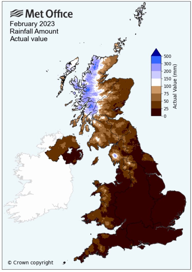 So February was officially very dry 👀