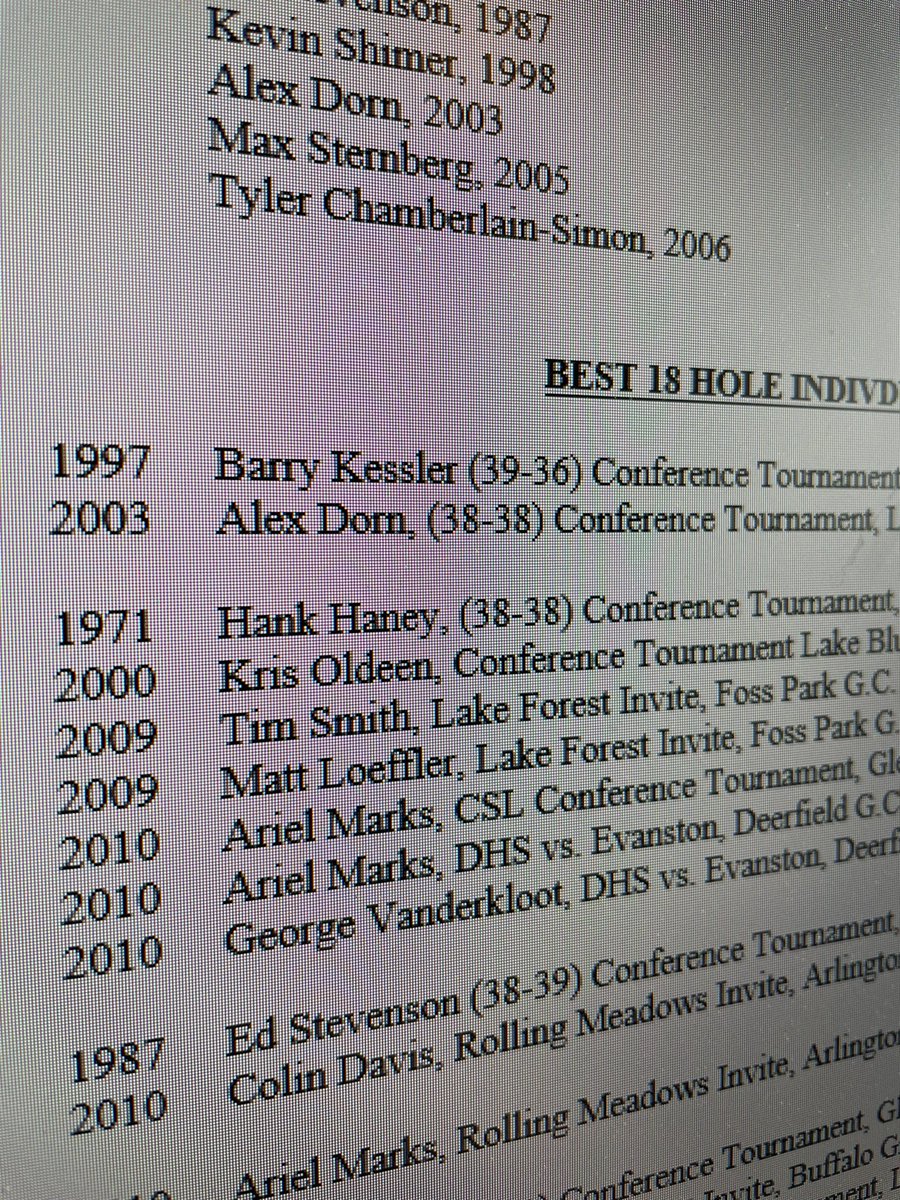 krisoldeen's tweet photo. Looking through record book today.   Pretty cool having your name next to @HankHaney https://t.co/Av7lsHwb6v
