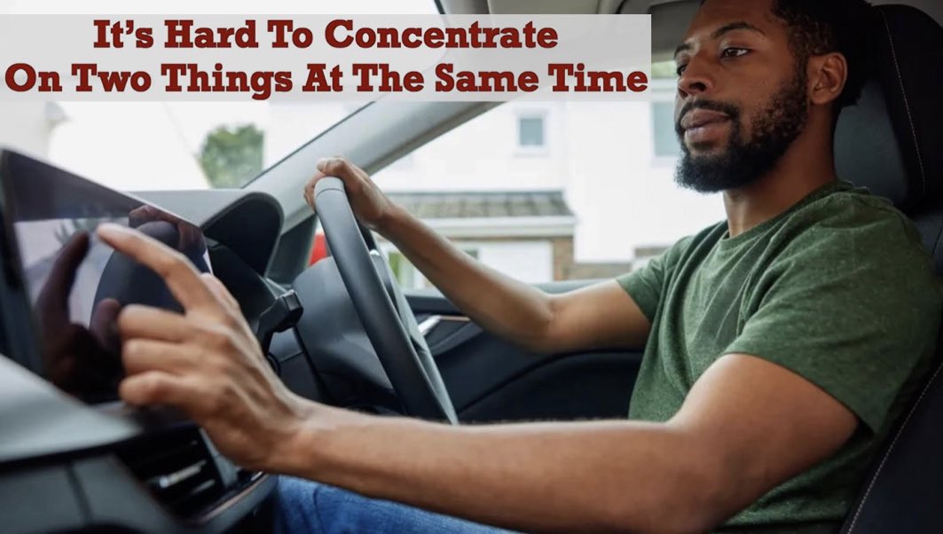 it’s hard to concentrate on two things at the same time. #JustDrive <a href="/JerseyDrives/">Jersey Drives</a>