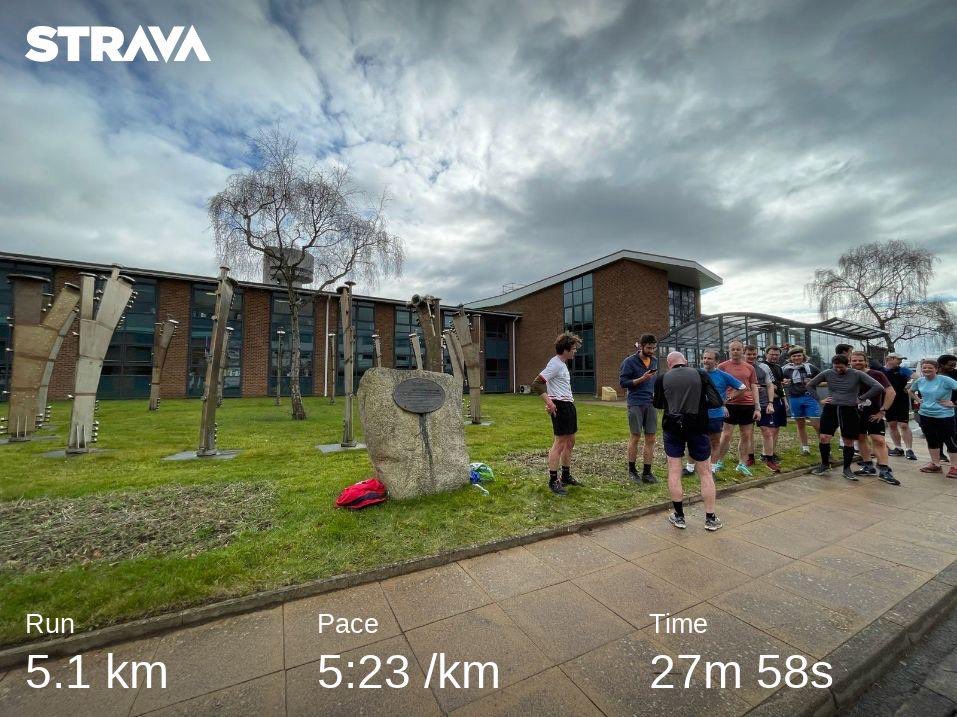PaulAden's tweet photo. Todays Daresbury Accelerators 5k handicap race started and finished at Dipolehenge. Find out more in Mondays talks -> https://t.co/3AGSpArSd4 (more about the particle accelerator it came from, not the running race). 😁 https://t.co/2eRIUFIfSI