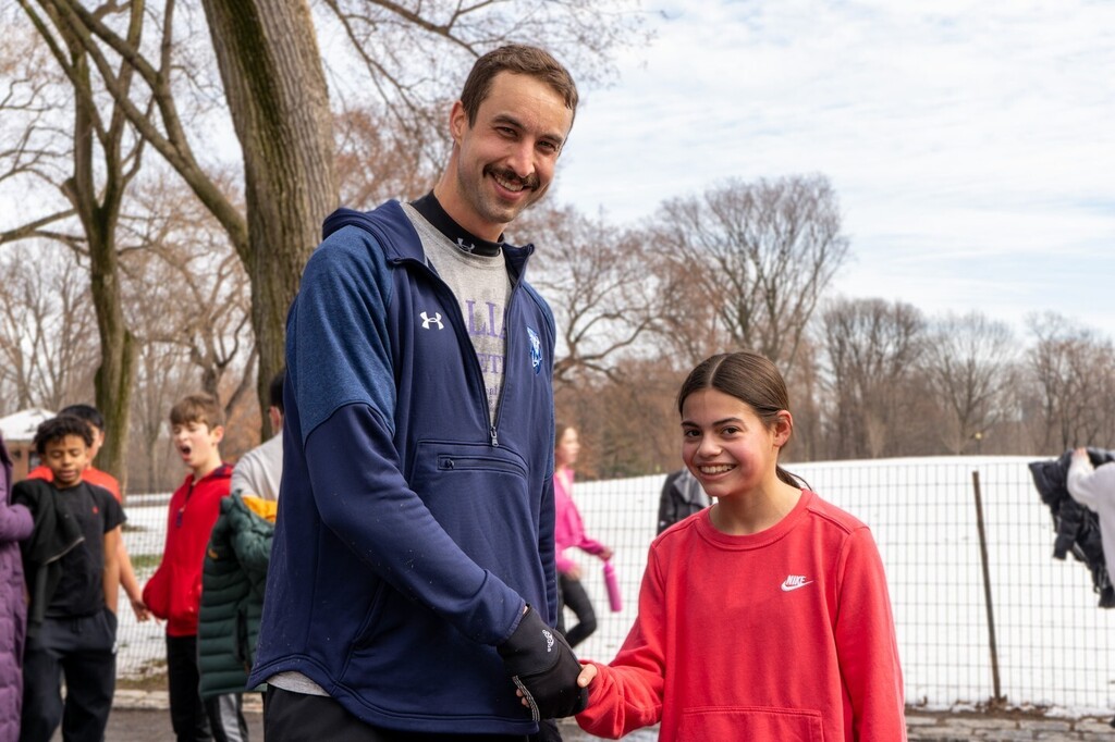After reading Refugee by Alan Gratz, 6th grade students and teachers held a fundraiser called “Walk for Refugees.” ⁣
⁣
Students solicited sponsors to make donations for every 1/4 mile they walked/ran along the track at the Great Hill in Central Park.… instagr.am/p/CpQpZiVsr6F/