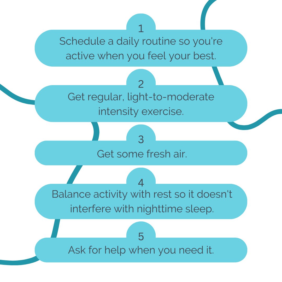 Exhaustion is one of the most common &amp; difficult side effects of cancer that patients deal with. It can take a toll on your mental &amp; physical health &amp; it’s important to find alternative ways to ease this extra stress. Here are 5 easy ways to fight fatigue.🏃‍♀️