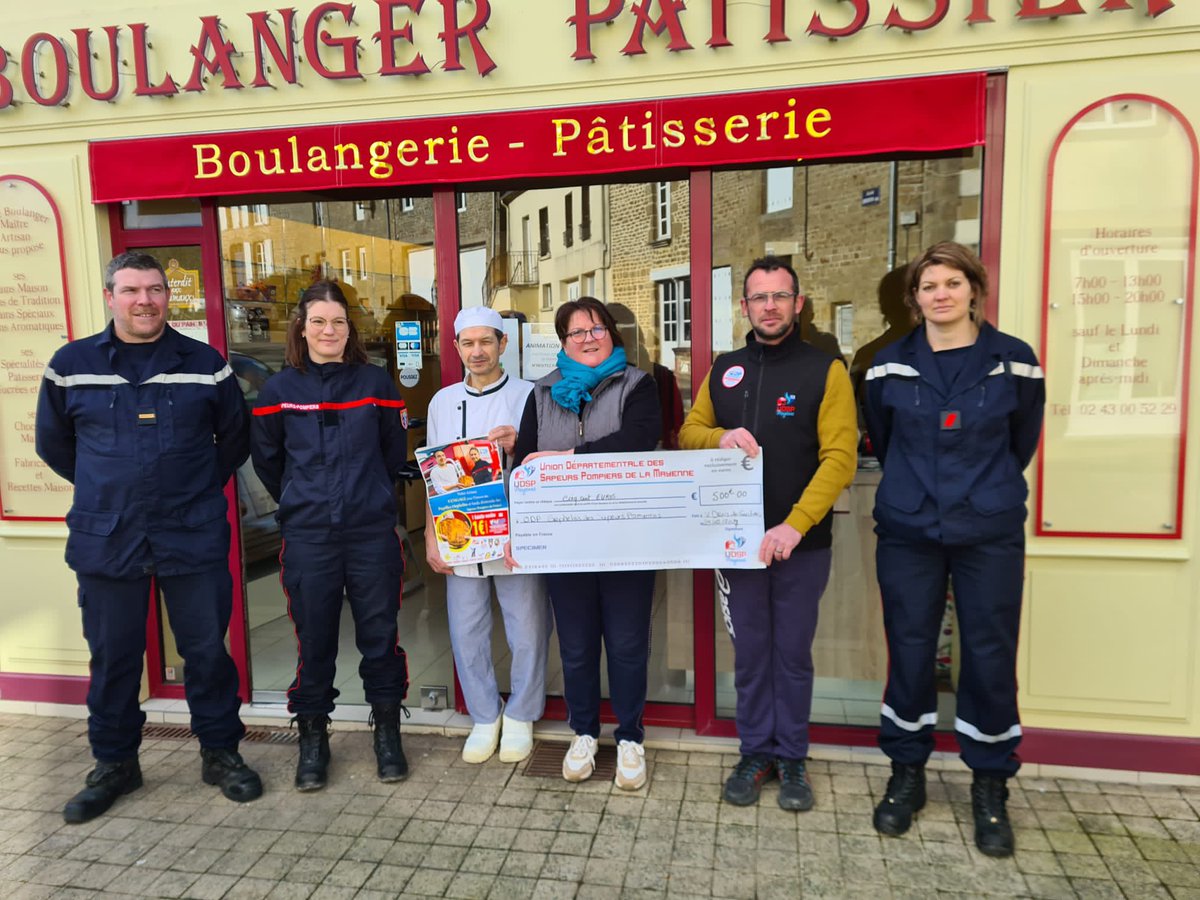 Un grand merci 🙏 aux boulangeries de St Denis de Gastines et Courcité - Opération galettes des rois pour l’#ODP