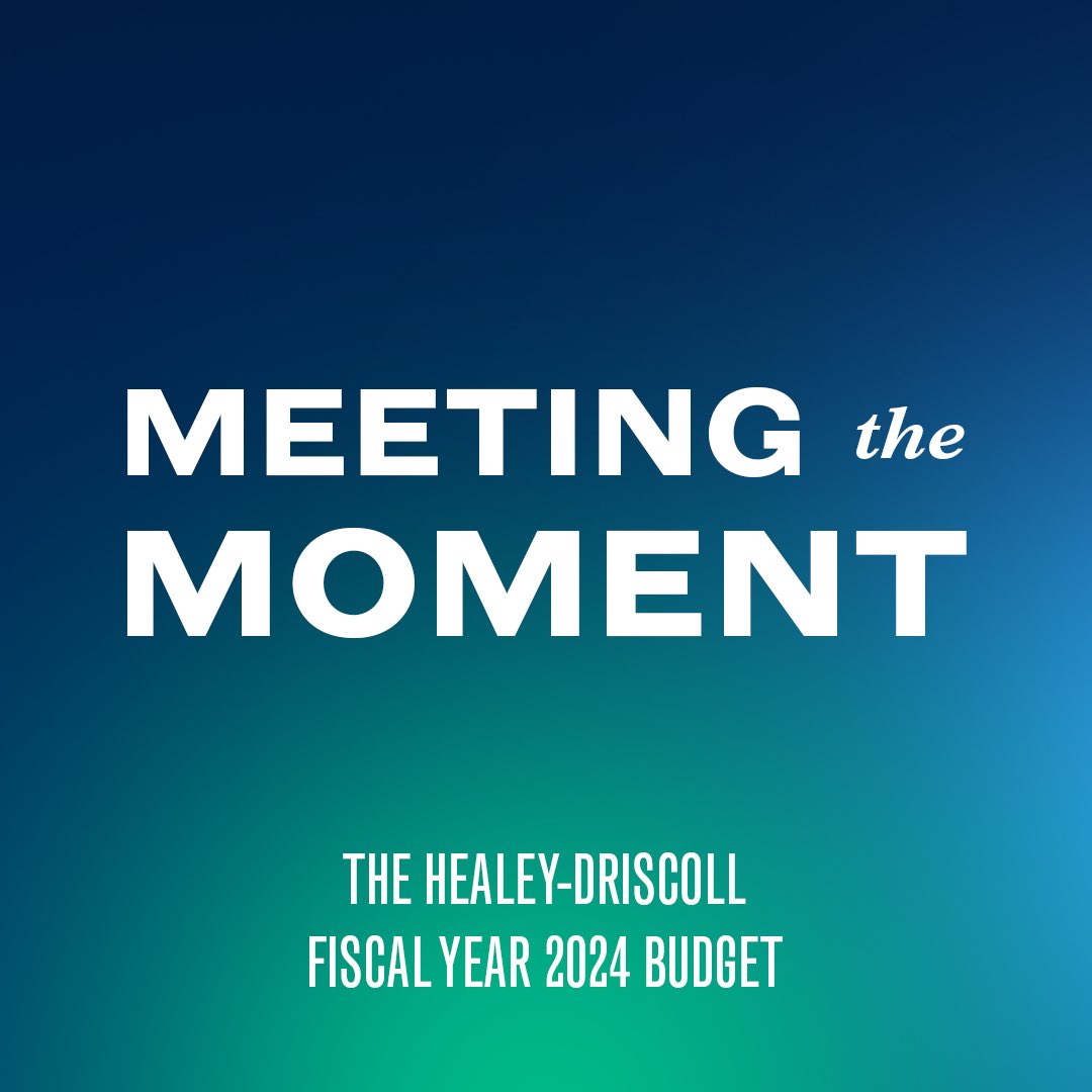 MassGovernor's tweet photo. There’s potential in every city and town in Massachusetts. In every student. Every family. Every small business.
 
We face challenges, but I have faith in our state and its people. Together, we will meet this moment.
 
View our FY24 budget at https://t.co/dCrI8MAq0E https://t.co/DRXmFdnYUw
