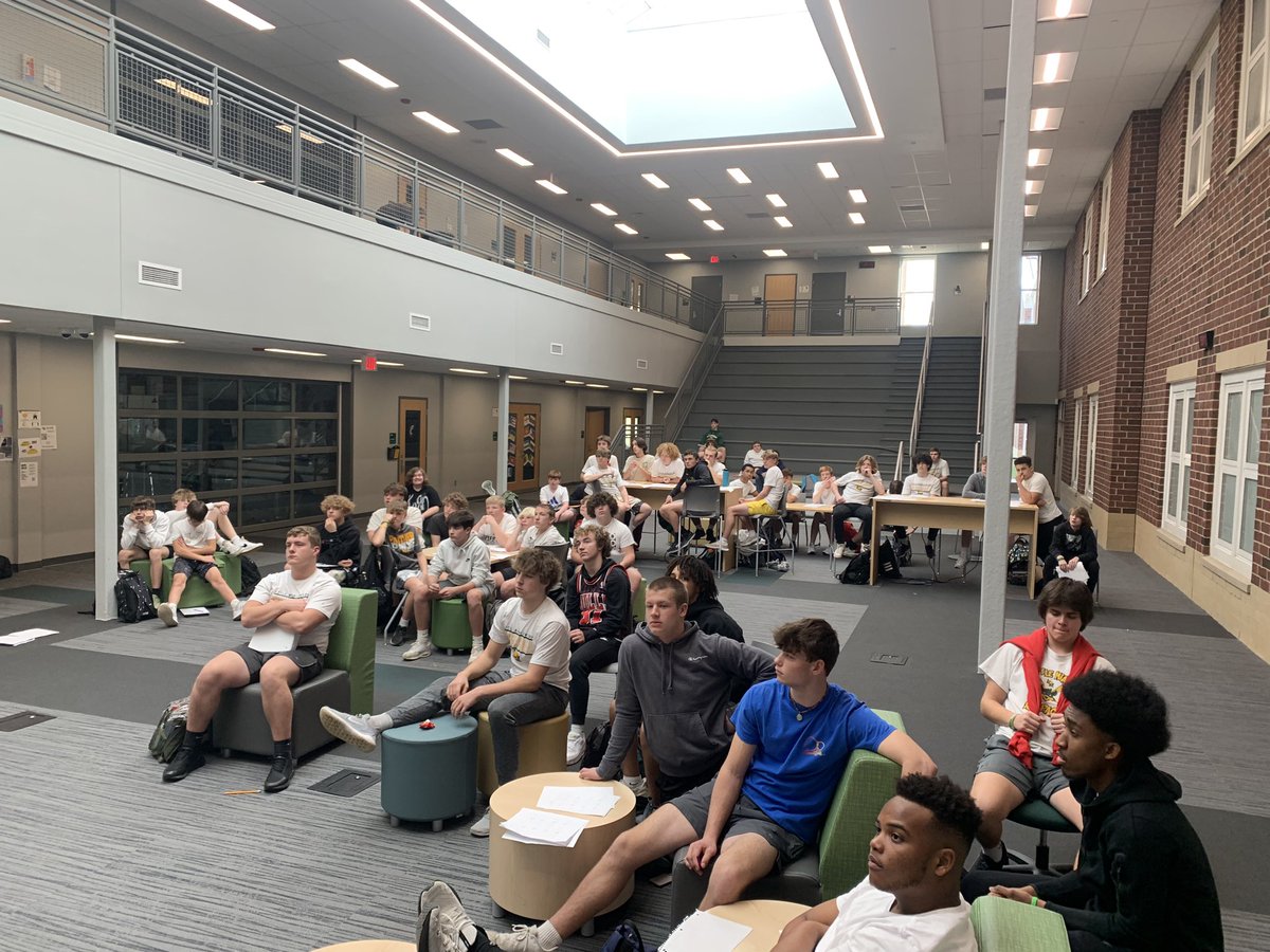 Second installment of Football 101 for us! <a href="/MrCoachWest/">Ryan West</a> teaching coverage concepts to our program. Week 1 was <a href="/Coach___Jones/">Caleb Jones</a> discussing our philosophy/culture and expectations for LM Football. It’s always a great day to get better! #11as1