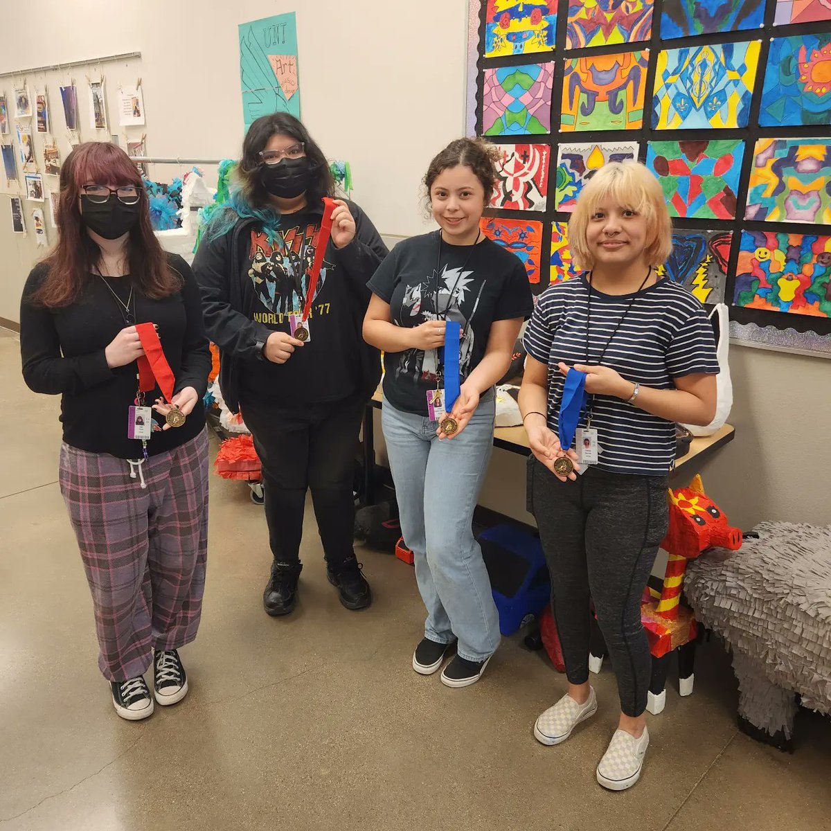 CardwellPrep's tweet photo. Congratulations to our students that competed in the VASE competition last Saturday! @cardwellprep earned 5 medals!! Students that earned medals: Ashley, Erika, Cali, Milo  and Eliyana #cardwellstrong @MsDayBCCPC @IISDFineArts https://t.co/MrkPC5z7Gu