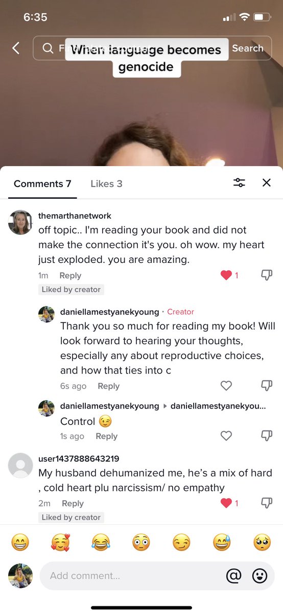 That’s like a primo, top writer moment right there! 

So cool to have these platforms on which we can directly interact with our readers, and, of course, eventually, right better books for them because of it!

From my TikTok @daniellamestyanekyoung @hanyanphil @StMartinsPress