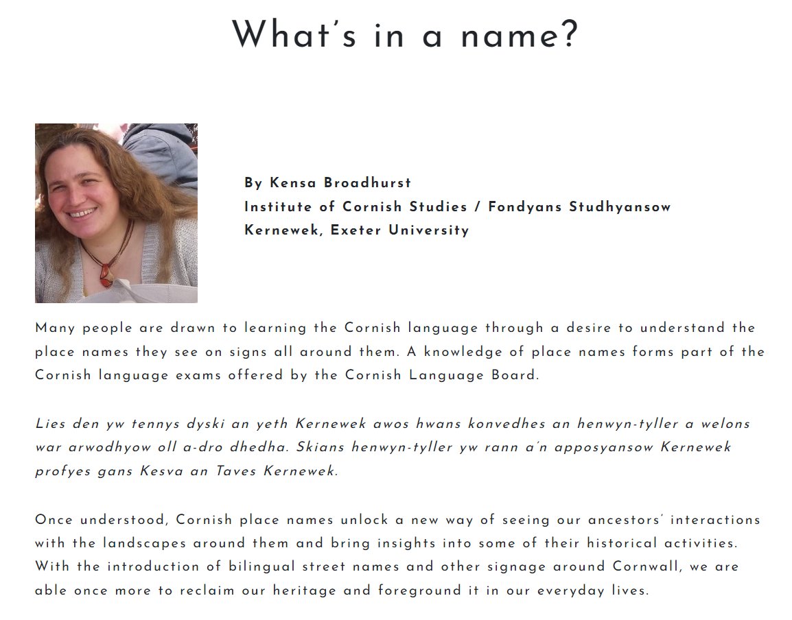 26 (@26characters) on Twitter photo "Once understood, Cornish place names unlock a new way of seeing our ancestors’ interactions with the landscapes around them..."
<a href="/kensabroadhurst/">Dr Kensa Broadhurst</a>, a Bard of the Cornish Gorsedh, in her insightful introduction to 26 Places in #Cornwall.
#26PlacesCornwall
26project.org.uk/26placesincorn… "Once understood, Cornish place names unlock a new way of seeing our ancestors’ interactions with the landscapes around them..."
<a href="/kensabroadhurst/">Dr Kensa Broadhurst</a>, a Bard of the Cornish Gorsedh, in her insightful introduction to 26 Places in #Cornwall.
#26PlacesCornwall
26project.org.uk/26placesincorn…
