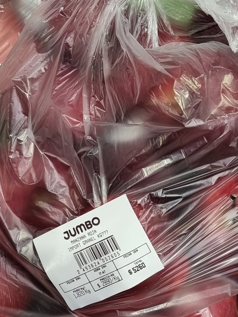 Rolivar42739438's tweet image. Hasta cuando le robas a #Chile sin vergüenza de mierda @JumboChile un kilo de manzana a 3 lukas. Ni en Europa, alemán ladrón. #paulmann #antofagasta