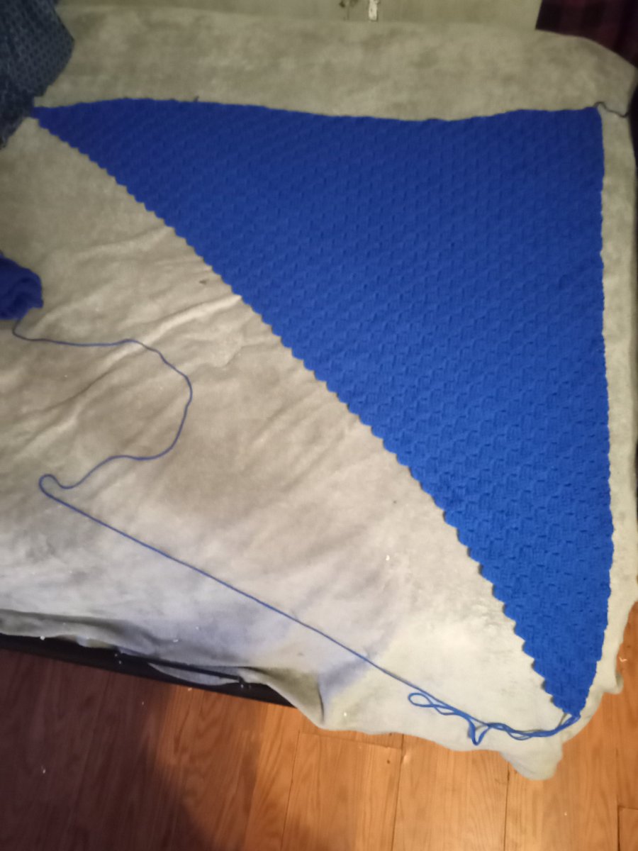 Tonya (She\Her) on Twitter "Update on my blanket!!! This is laying on