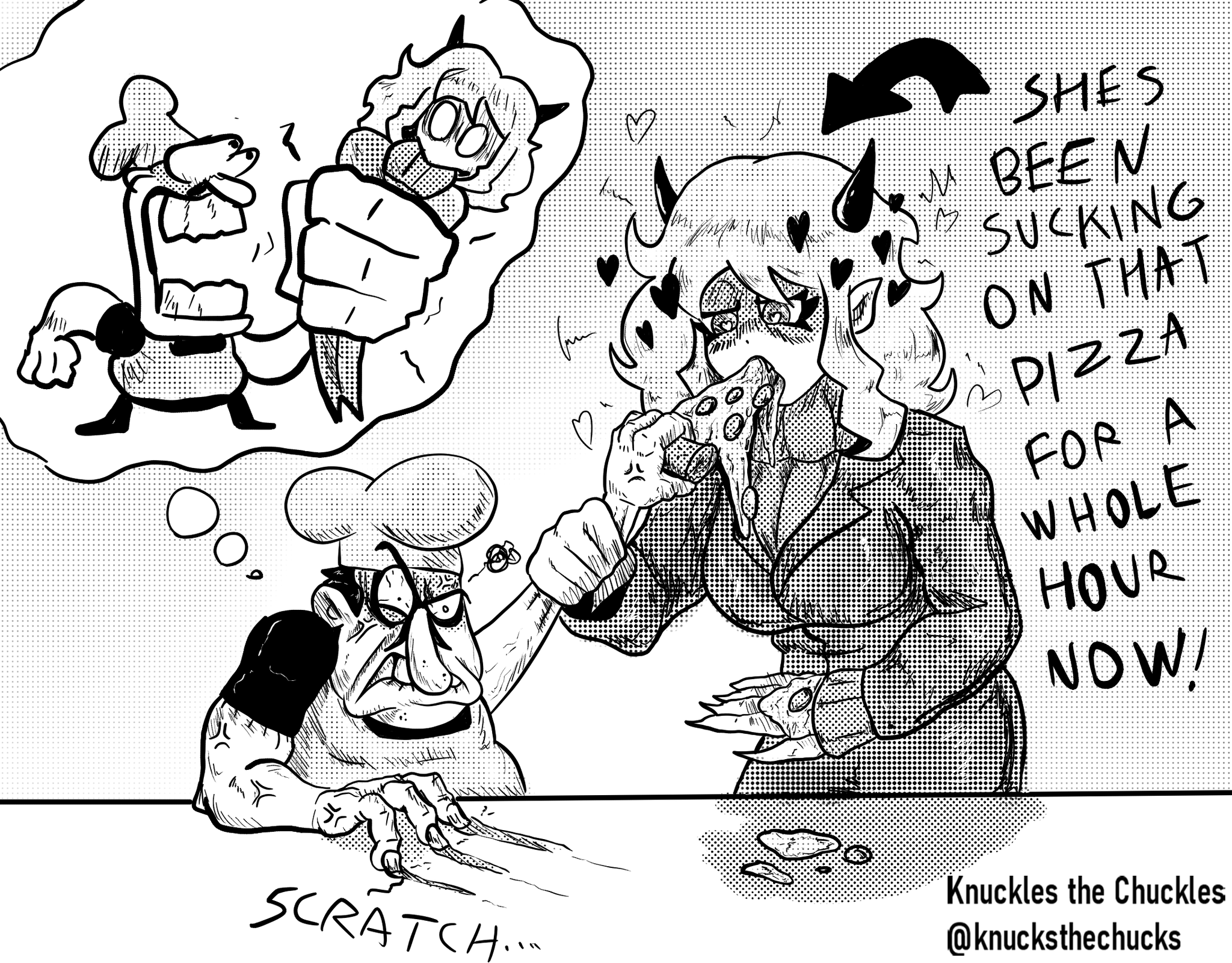 knuckles the chuckles on Twitter "ever since Peppino married Modeus