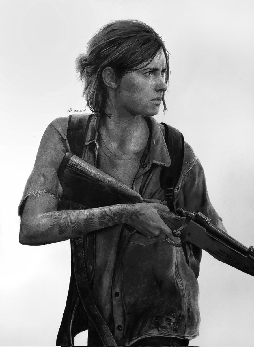 j'ai dessiné Ellie de tlou