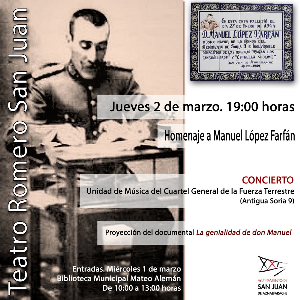 sjaznalfarache's tweet photo. @CurryAparicio ha participado hoy en el programa @cruzdeguiaser de @RadioSevilla para hablar del homenaje que el Ayuntamiento rendirá mañana al compositor Manuel #LopezFarfan Escucha aquí la entrevista. https://t.co/SSBYhKaBBF https://t.co/IBAATDtzRQ