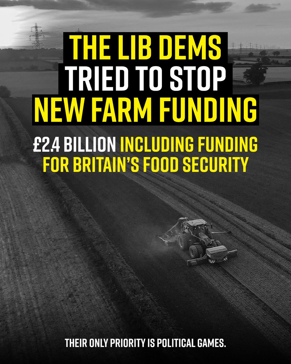 The Liberal Democrats tried to block legislation today that will open up more of the £2.4 billion in Government support to go to family farmers, like those in #NDevon, to help them with improving food security and productivity for a sustainable future.