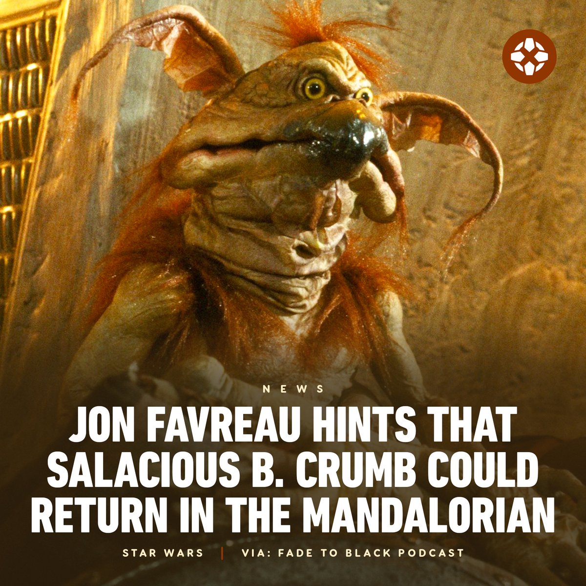 IGN's tweet image. “Max Rebo, many people thought that he met the end of his days in the sail barge right? And then Bib Fortuna too... never say never.” - Jon Favreau | bit.ly/3Zf6r4I