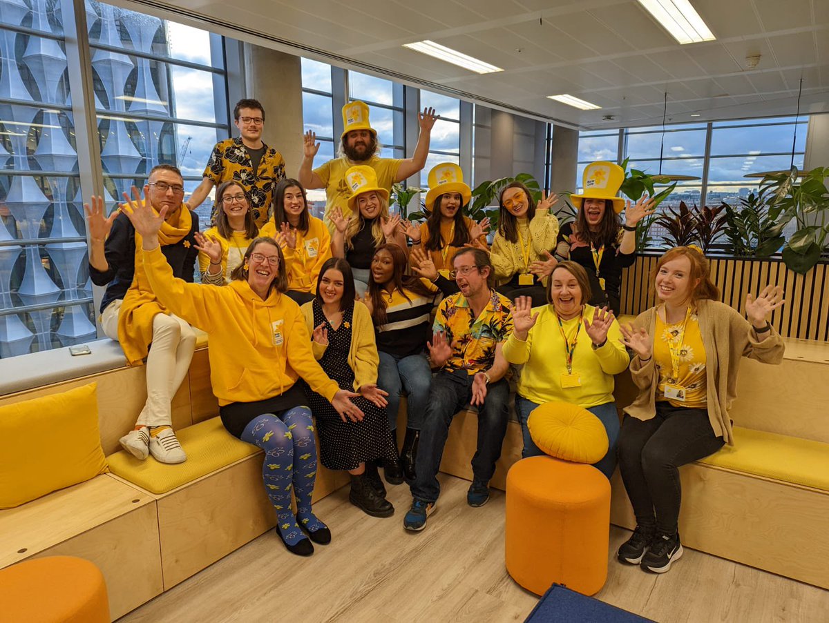 Getting our yellow on to celebrate the official start of the #GreatDaffodilAppeal 💛🌼