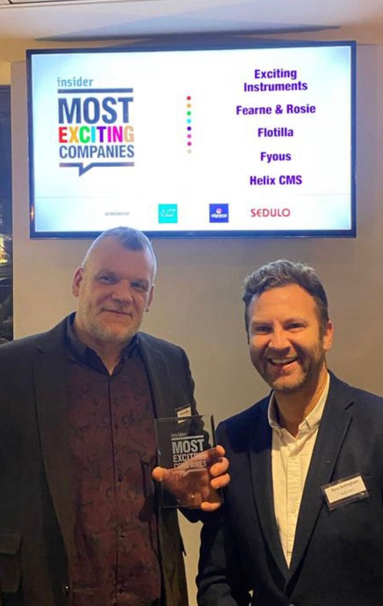 We’ve had a brilliant evening at <a href="/insideryorks/">Insider</a> #InsiderMostExciting reception in Leeds 👏 

Proud to be amongst the region’s finest, hearing and talking to inspiring and likeminded organisations who made the ‘Top 50’. Great evening, in great company. Exciting times!