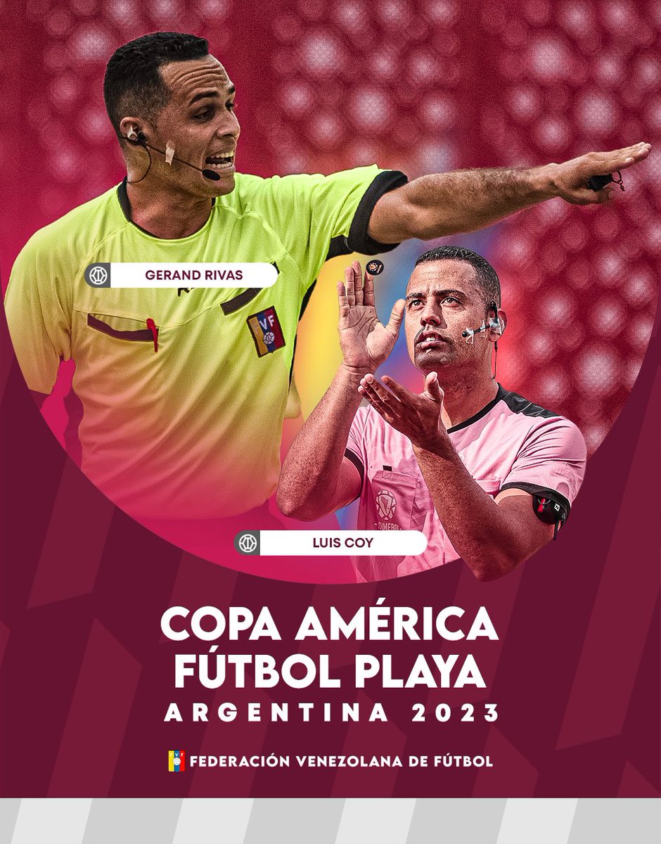 CriterioDep's tweet photo. ¡A SUELO GAUCHO! 💪🏻

🏖️ El árbitro cojedeño Gerand Rivas Ascanio será árbitro principal en la Copa América de Fútbol Playa Argentina 2023

🏆 El torneo se jugará del 11 al 19 de marzo.

#CriterioDeportivo https://t.co/NlKGMVbsc8