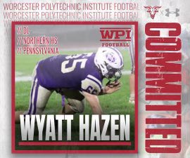 Excited to announce that I have committed to WPI! <a href="/CoachHolmes2/">Coach Holmes</a> <a href="/CoachRobFB/">Chris Robertson</a> <a href="/NorthernFootbll/">Northern Football</a> <a href="/mildawg37/">Bill Miller</a> <a href="/BowmanGreg/">Greg Bowman</a>