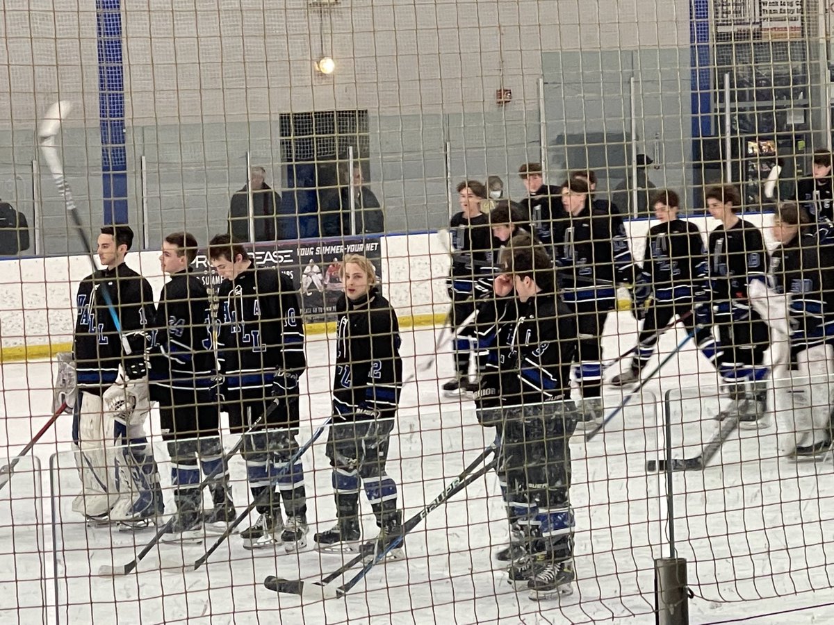 nbmchockey's tweet photo. Hall is in OUR house! 
Let’s go Newi 
#cthk ⁦@CTHKReport⁩ #rollnewi ⁦@Cantonwarriors⁩ ⁦@berlin_redcoats⁩ ⁦@CHSPanthersCT⁩ ⁦@MHSCTAthletics⁩ https://t.co/gvgRvEAxhO