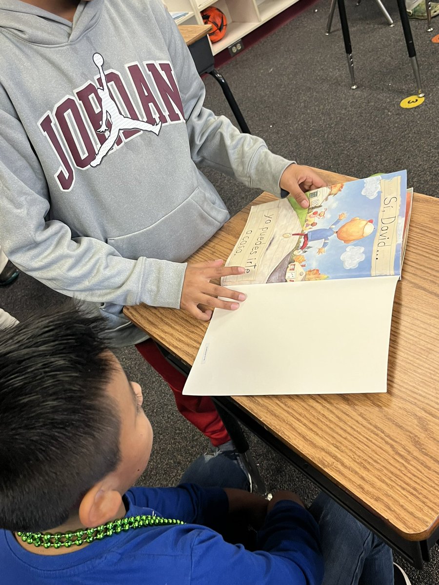 My kiddos today had the chance to read with the 5th graders. The conversation we had after was great. That want to be fluent readers to read to second graders next year! Guess what language? Yes, Spanish! <a href="/ParticipateLrng/">Participate Learning</a> #ReadAcrossAmerica2023