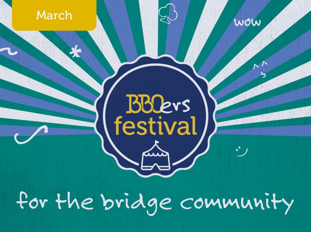BridgeBase's tweet photo. Mark your calendars for the BBOers March Festival, it runs from March 6-8! Whether you’re a seasoned pro or a beginner, get a chance to pit your wits against other players from around the world.
*Alert!!! Registrations are open!
#BBOersFestival
#BridgeBaseOnline https://t.co/derDLLiI5Y