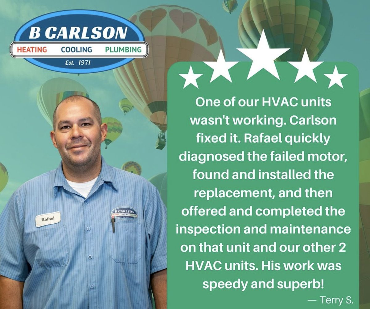 CarlsonCooling's tweet photo. Another day, another 5 star review ⭐ Keep them coming!
•
•
•
•
•
#plumbing #albuquerque #plumber #abq #newmexico #HVAC #HIRINGNOW https://t.co/z9wEezZbwJ